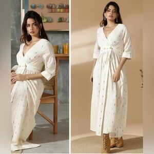 Boutique brand Embroidery A line maxi Dress